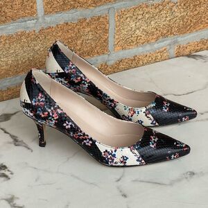 LK Bennett Floral Snake Heels size 39